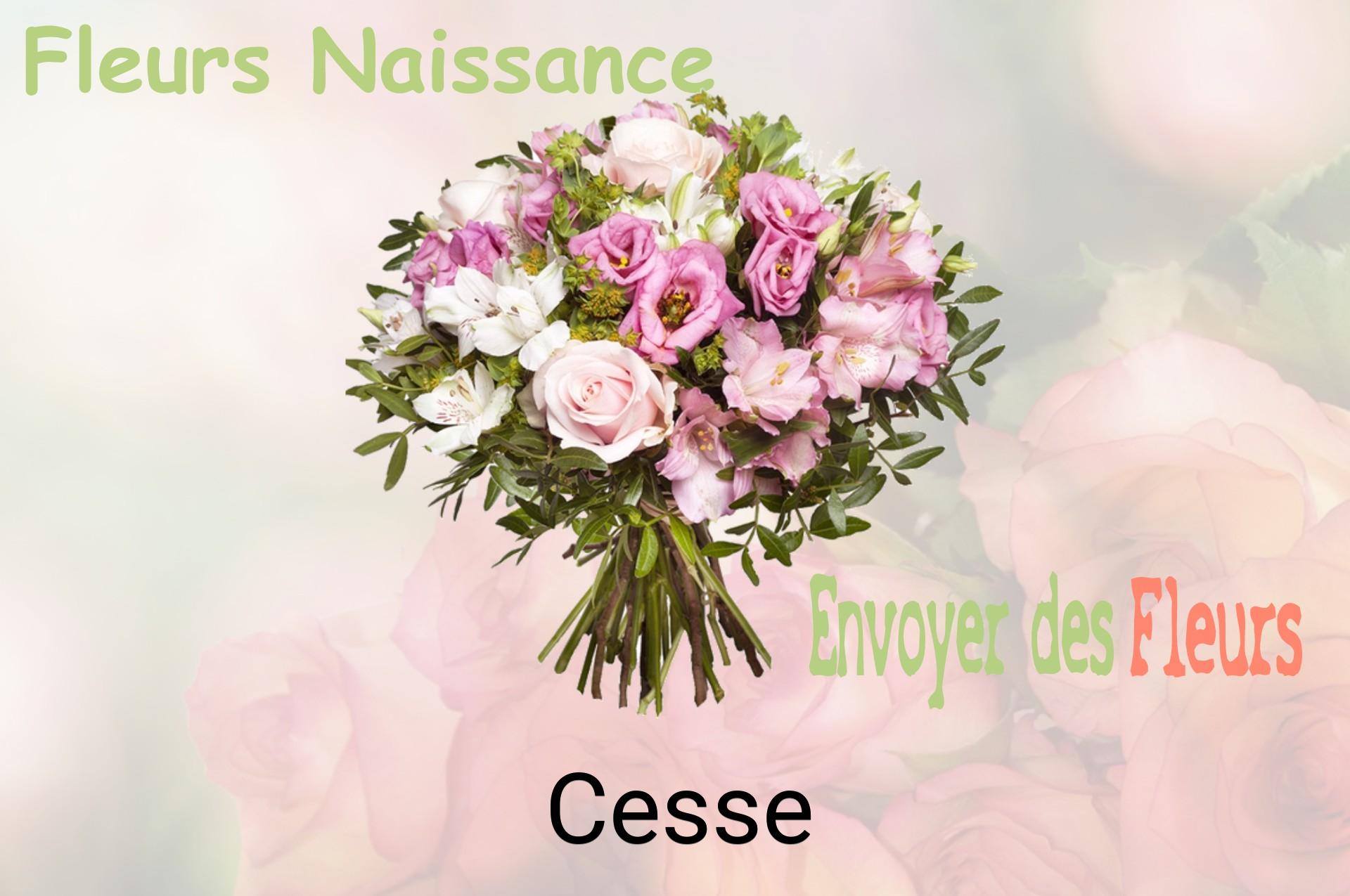 Bouquet de fleurs de naissance livré à Cesse